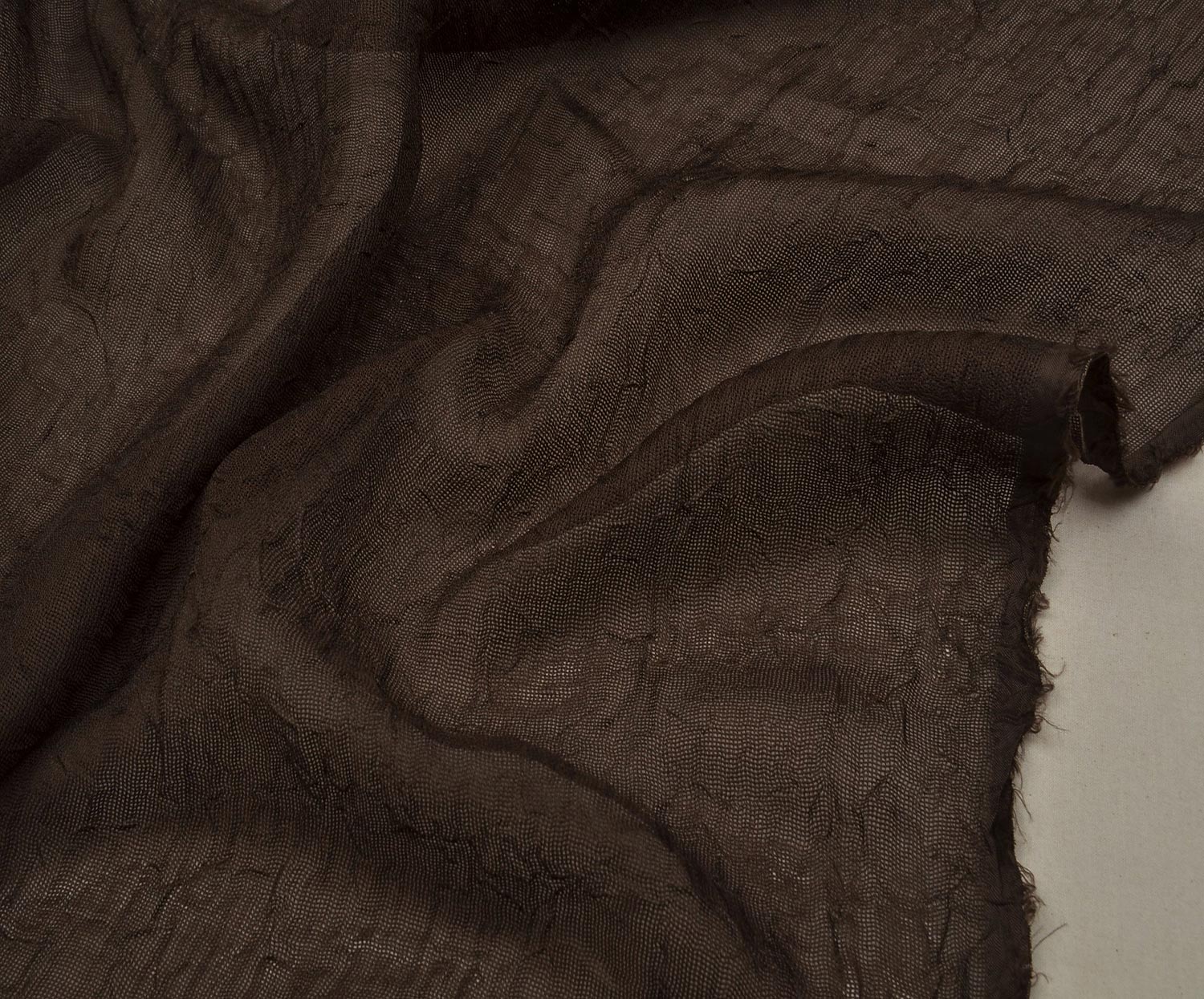 CHIFFON FABRIC - COFFEE