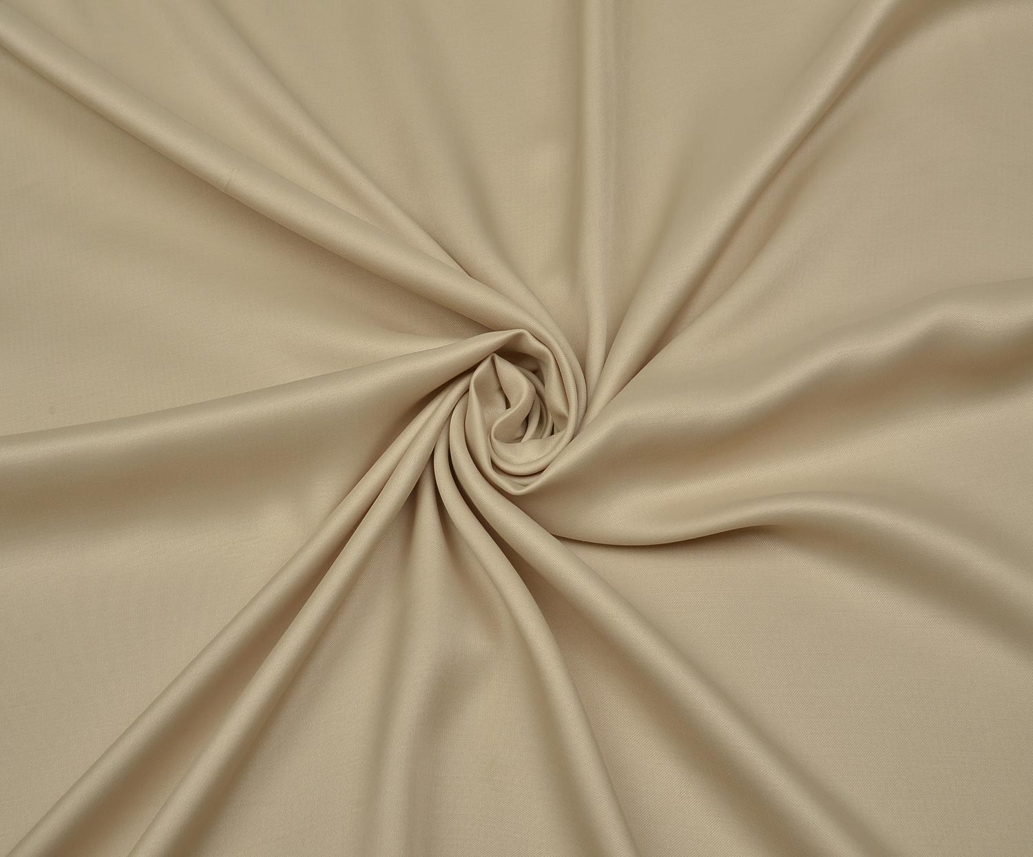 VISCOSE SATIN FABRIC - BEIGE