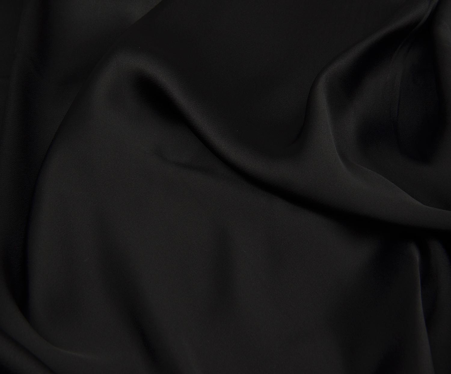 SATIN FABRIC - BLACK