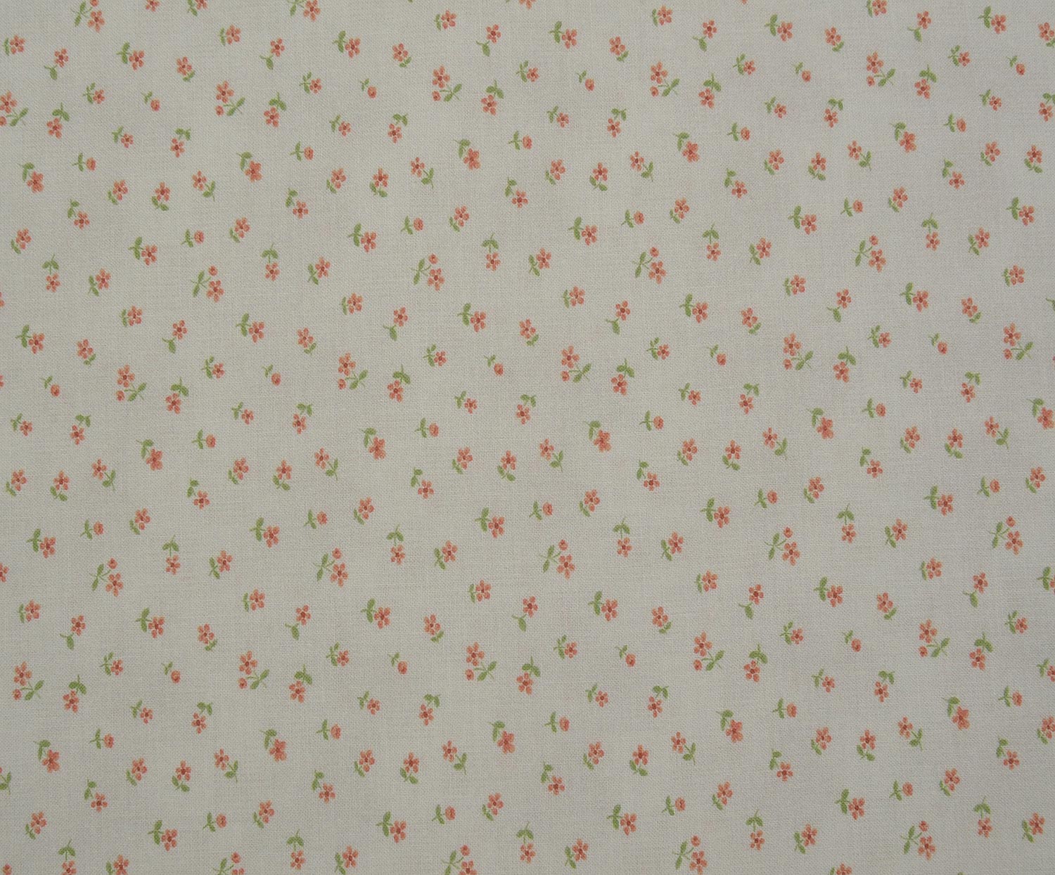 EGYPTIAN COTTON SMALL FLORAL PATTERN - GRAY