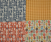 MISIR PAMUĞU RENKLİ PATCHWORK RETRO MUTFAK DESEN - HARMONİ