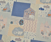 MISIR PAMUĞU PASTEL HAYVANLAR PATCHWORK DESEN - SAKS