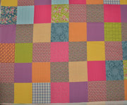MISIR PAMUĞU RENKLİ PATCHWORK DESEN - HARMONİ