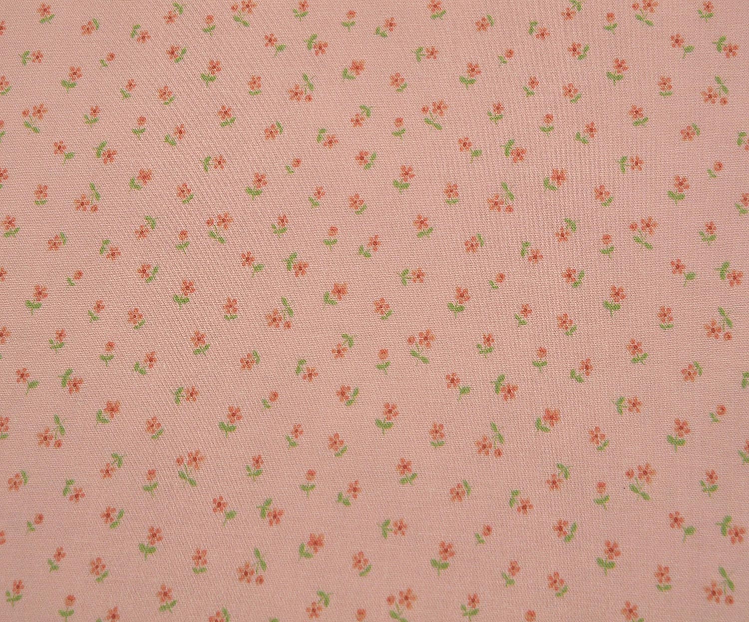 MISIR PAMUĞU MİNİK ÇİÇEKLER DESEN - PEMBE