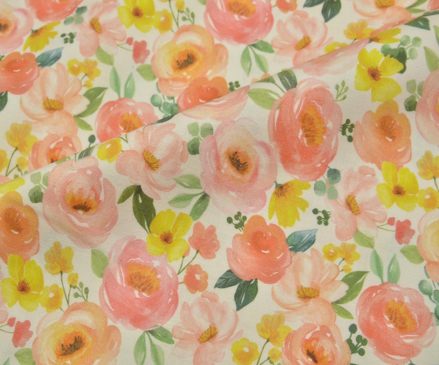 EGYPTIAN COTTON PEACH ORCHARD PATTERN - HARMONY