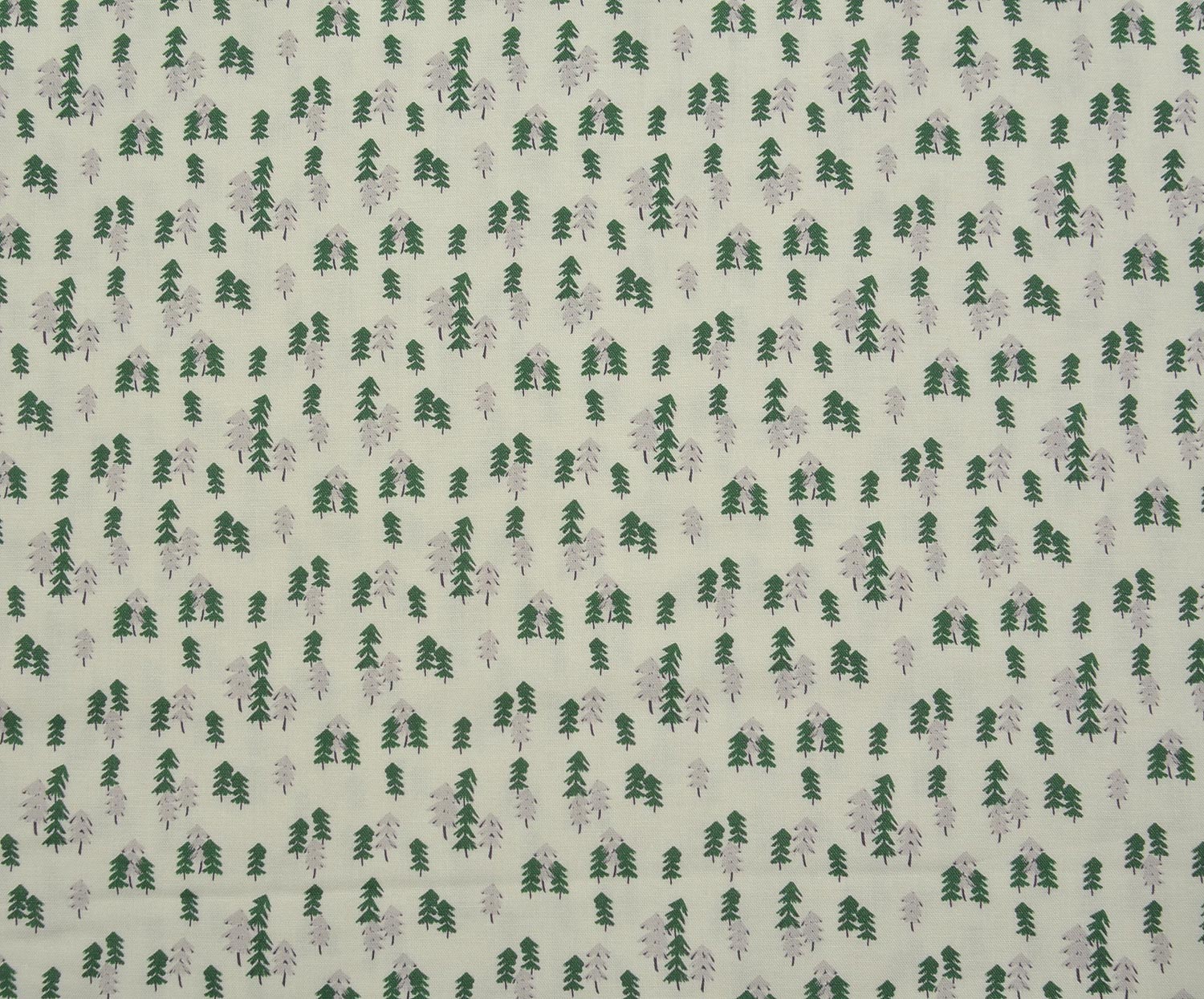 EGYPTIAN COTTON TINY PINE TREES - GREEN