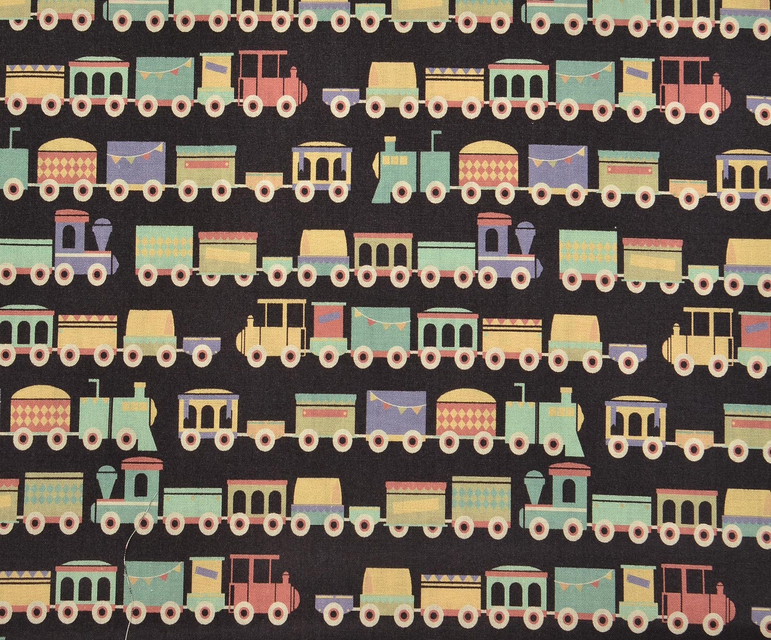 EGYPTIAN COTTON COLORED STRIPES PATTERN - BLACK