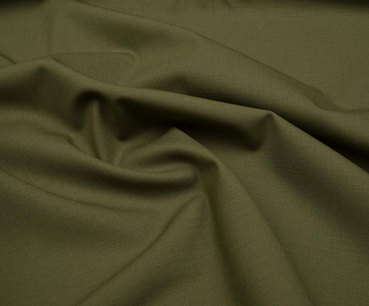 IDOL PREMIUM WOOL SEASONAL FABRIC - KHAKI