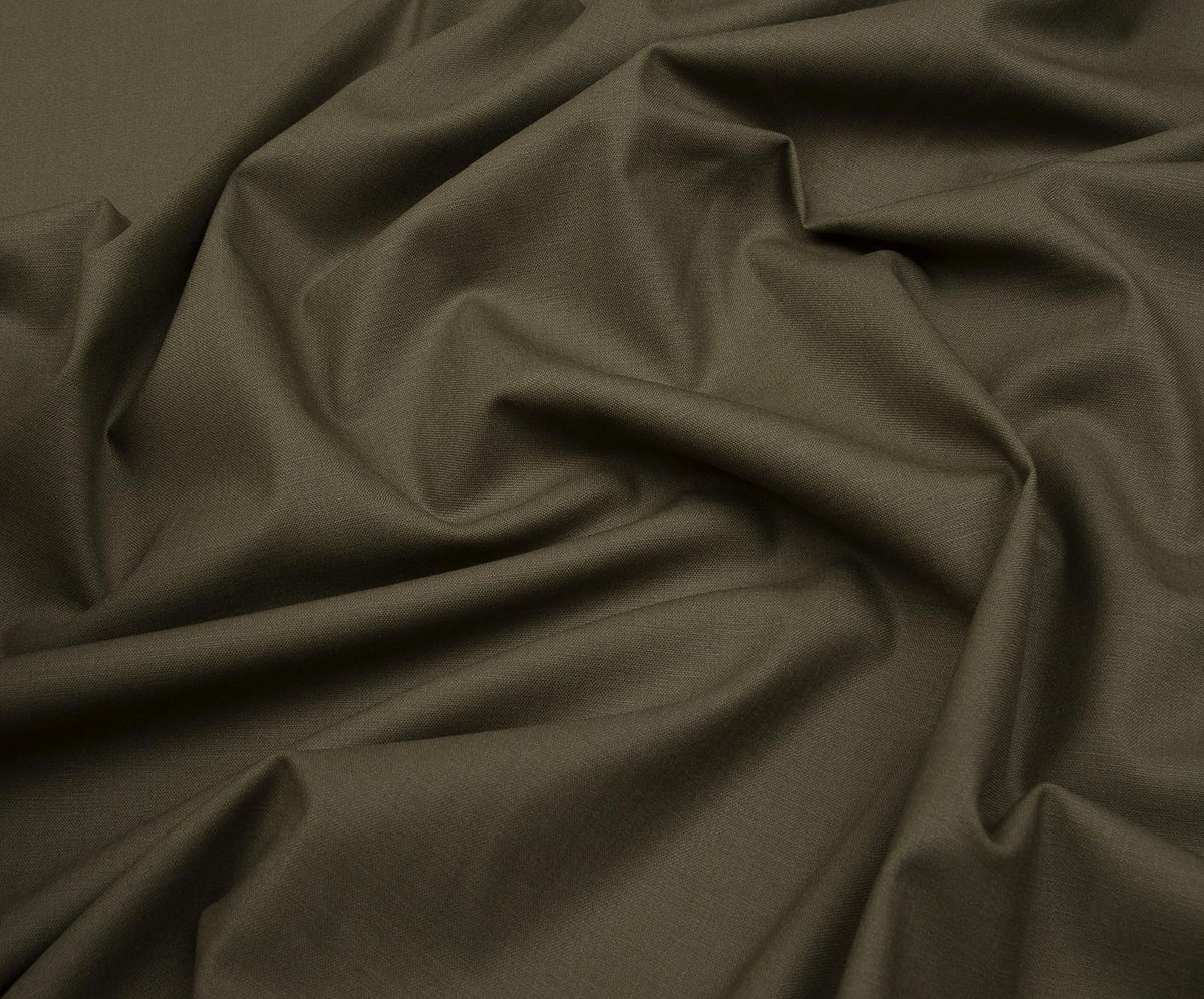 IDOL PREMIUM WOOL SEASONAL FABRIC - KHAKI