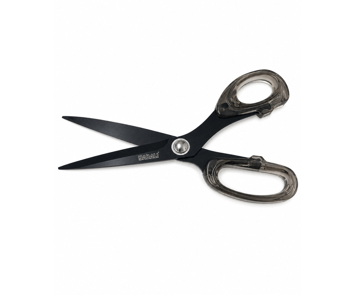 TRANSPARENT HANDLE SCISSORS 8 INCH