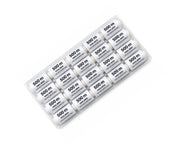 20 PIECE BOBBIN SET 500 MT - WHITE