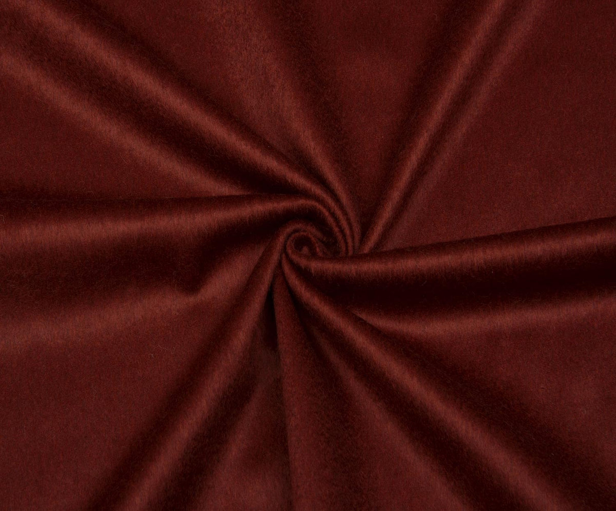 KAŞMİR EFEKTLİ KABANLIK KUMAŞ - BORDO