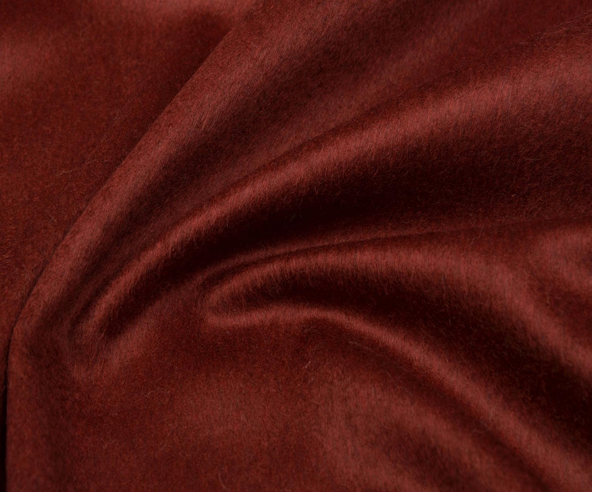 KAŞMİR EFEKTLİ KABANLIK KUMAŞ - BORDO