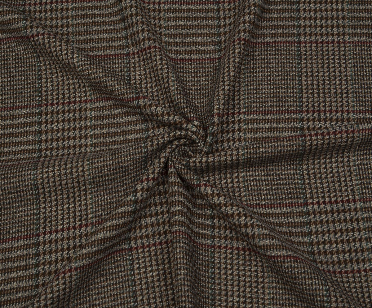 PLAID BOUCLE CHANEL FABRIC - BEIGE