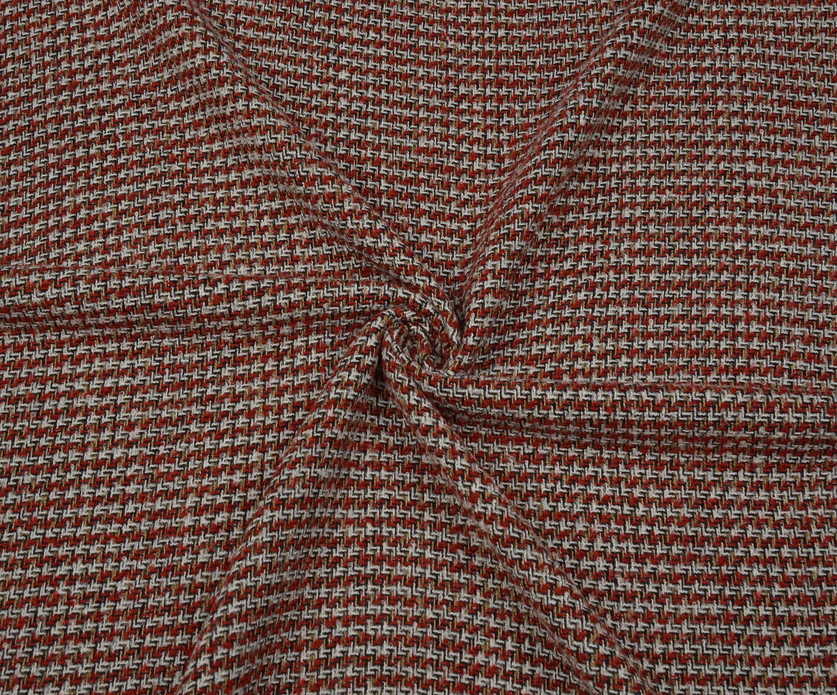 WINTER TWEED FABRIC - RED