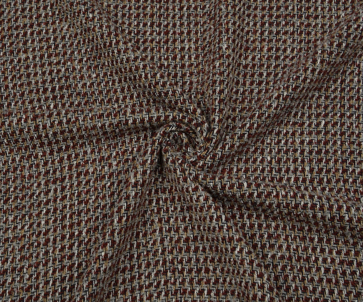 WINTER TWEED FABRIC - MAROON