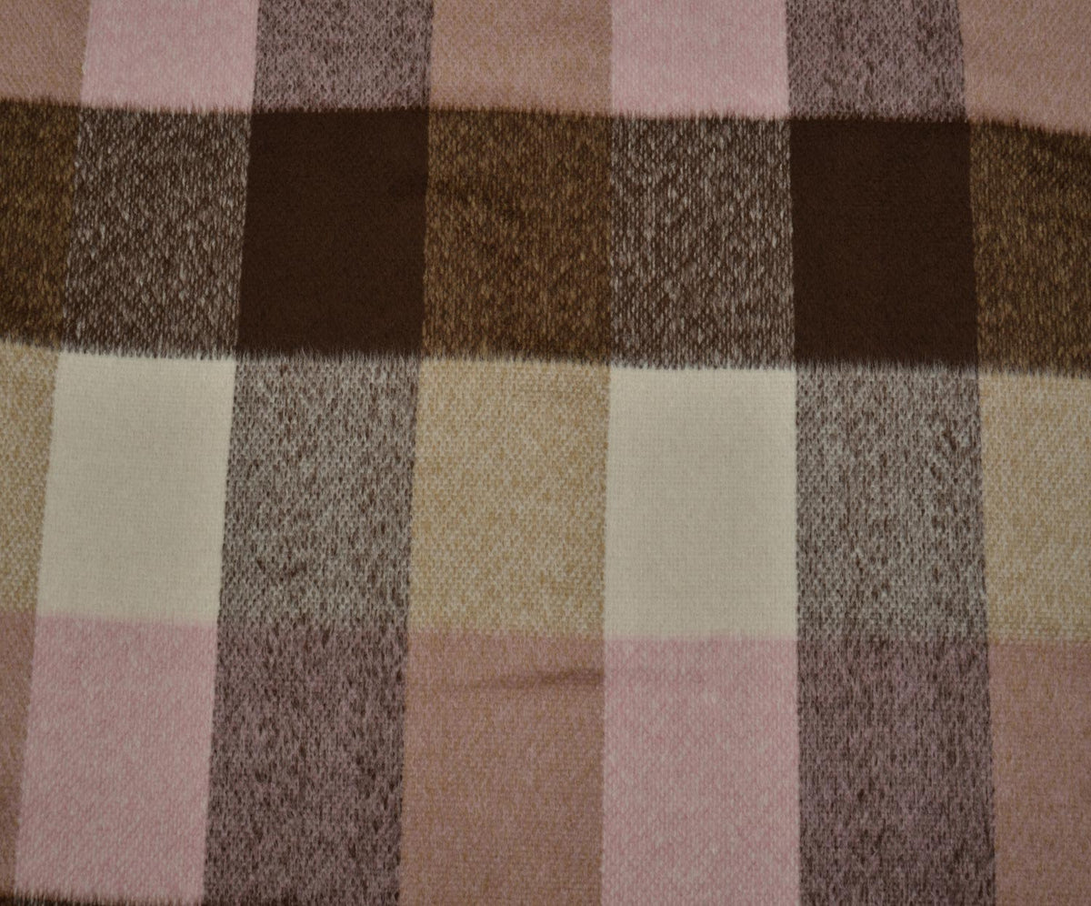 KAŞMİR EFEKTLİ KABANLIK KUMAŞ - PEMBE