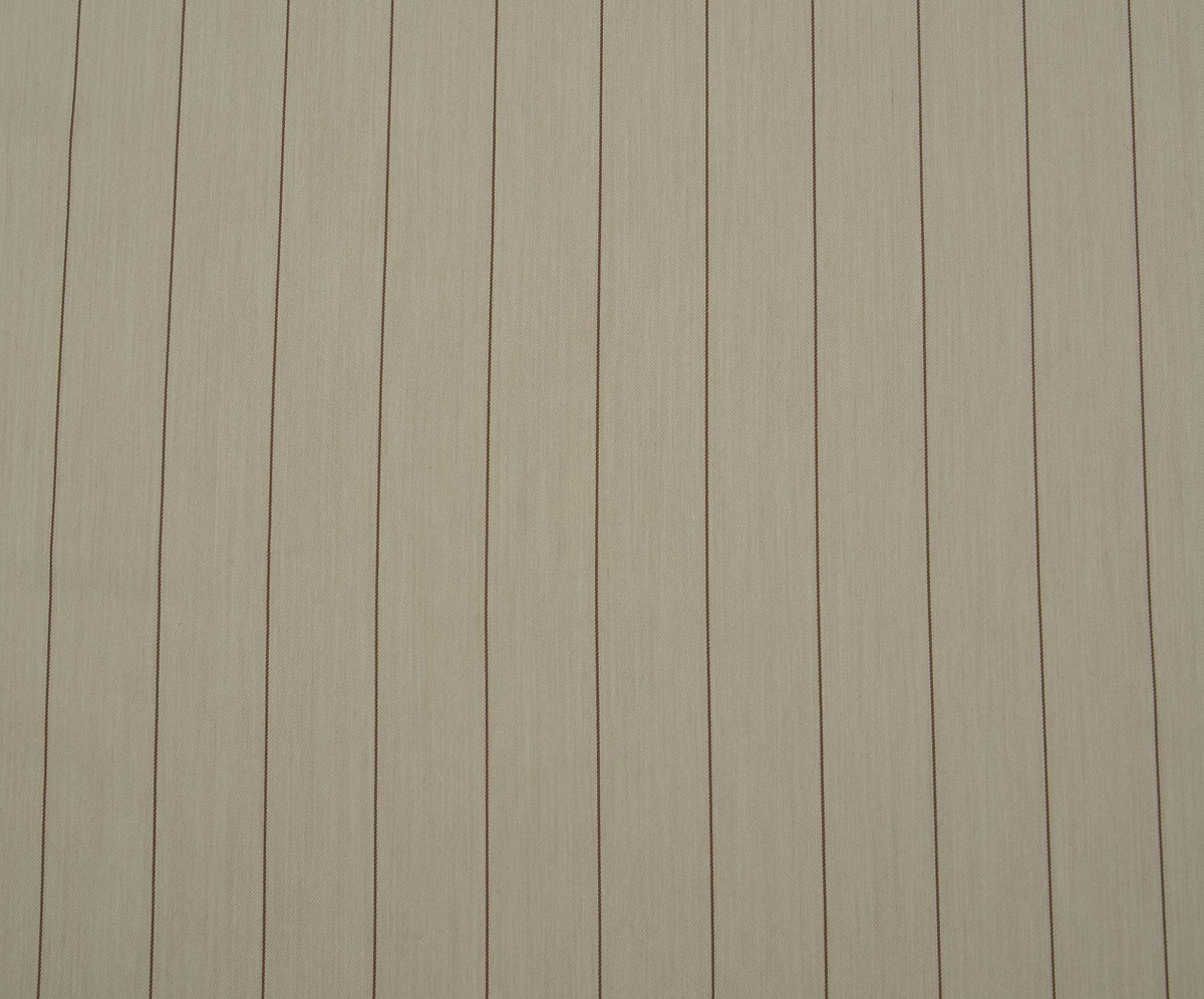 STRETCH STRIPED SKIRT AND JACKET FABRIC - CREAM