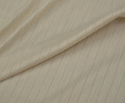 STRETCH STRIPED SKIRT AND JACKET FABRIC - BEIGE