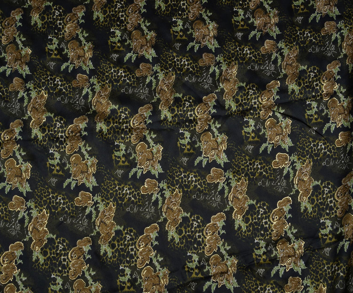 STRETCH SATIN FABRIC - GREEN
