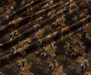 STRETCH SATIN FABRIC - BROWN