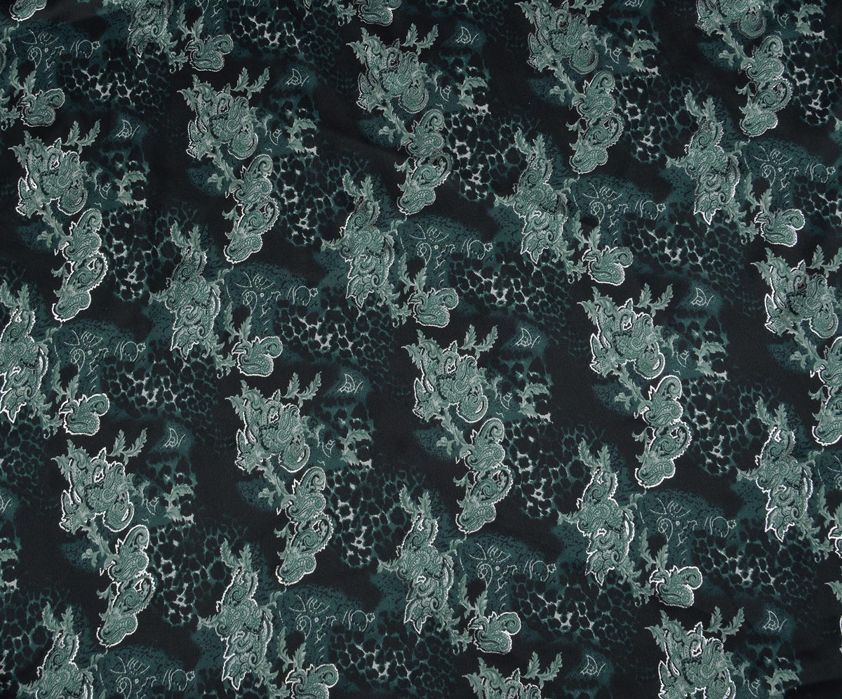 STRETCH SATIN FABRIC - PETROL
