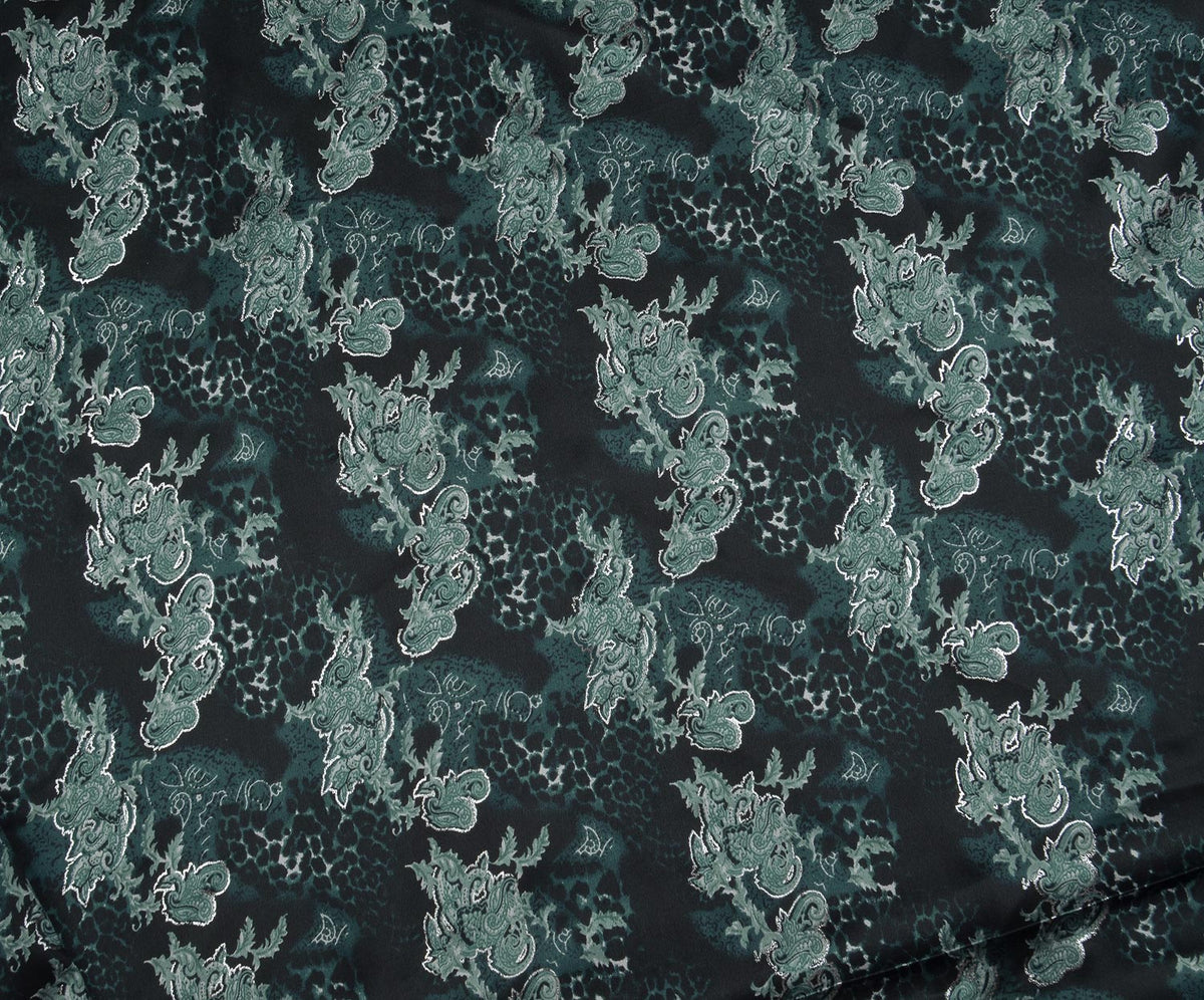 STRETCH SATIN FABRIC - PETROL