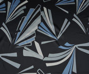 STRETCH SATIN FABRIC - BLACK