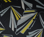 STRETCH SATIN FABRIC - BLACK