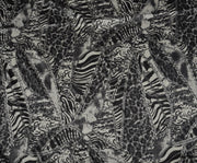 STRETCH SATIN FABRIC - BLACK