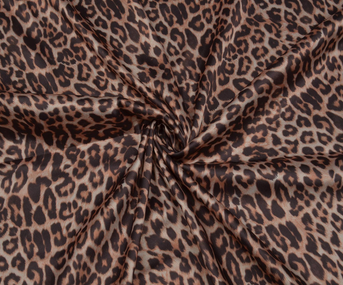 SATIN FABRIC - BROWN
