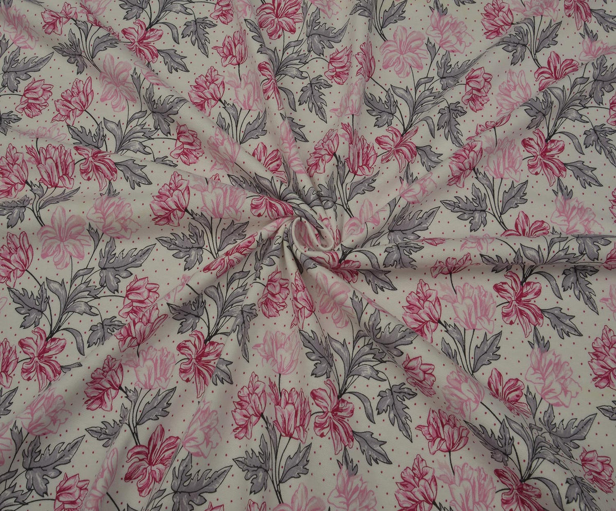 İKİ İPLİK ŞARDONLU KUMAŞ - PEMBE