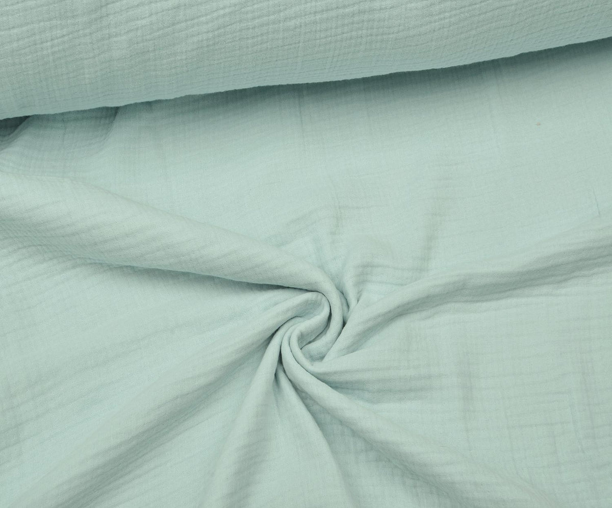 4-LAYER MUSLIN FABRIC - MINT