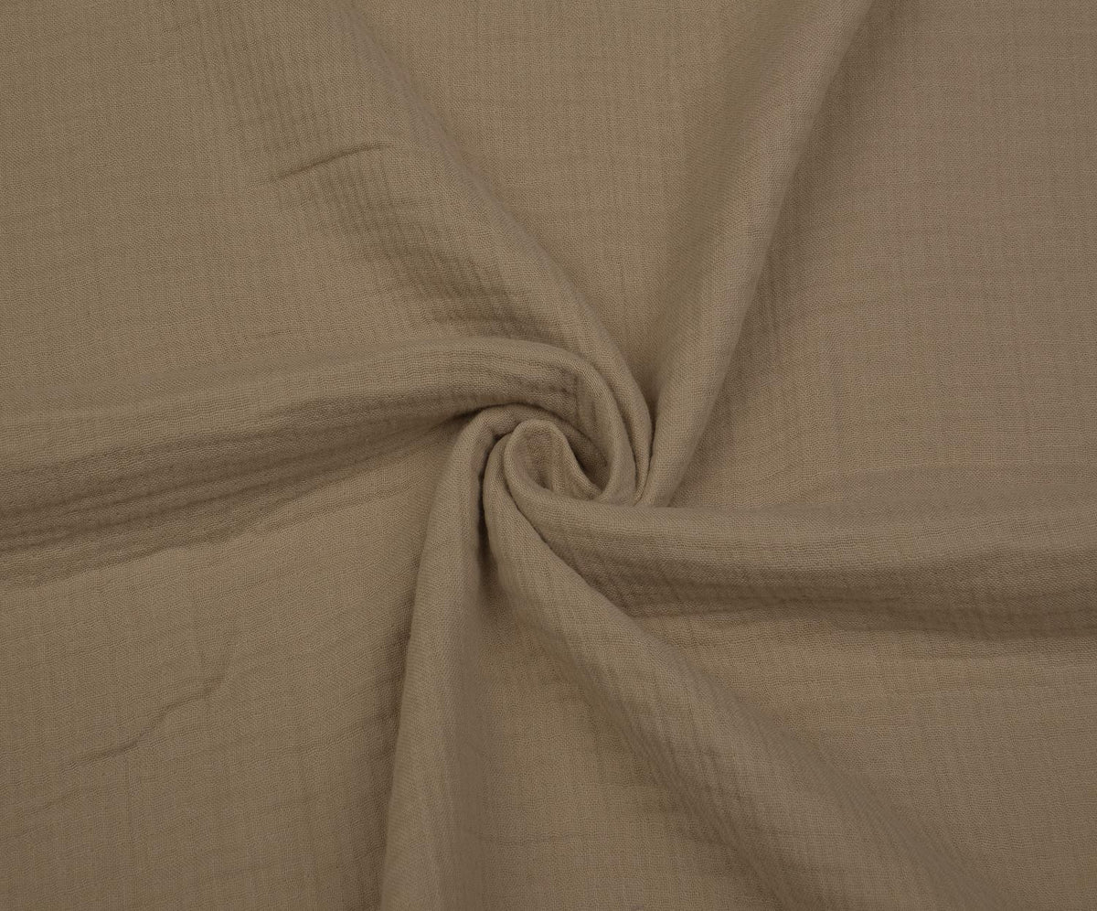 4-LAYER MUSLIN FABRIC - BEIGE