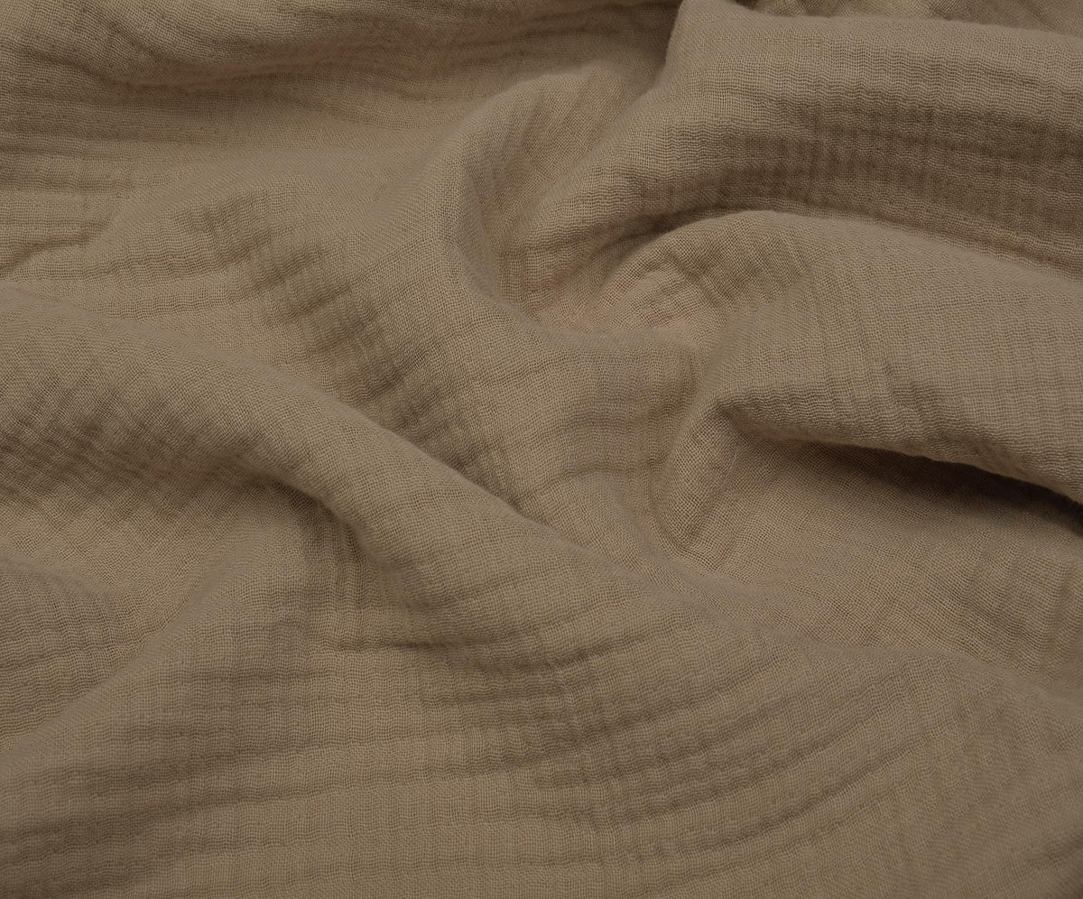 4-LAYER MUSLIN FABRIC - BEIGE