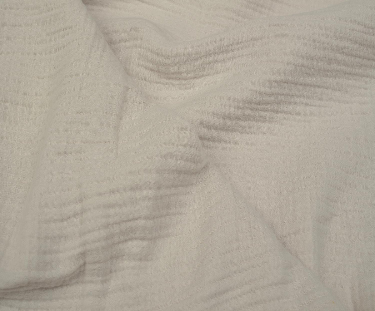 4-LAYER MUSLIN FABRIC - BONE