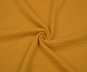 4-LAYER MUSLIN FABRIC - SAFFRON