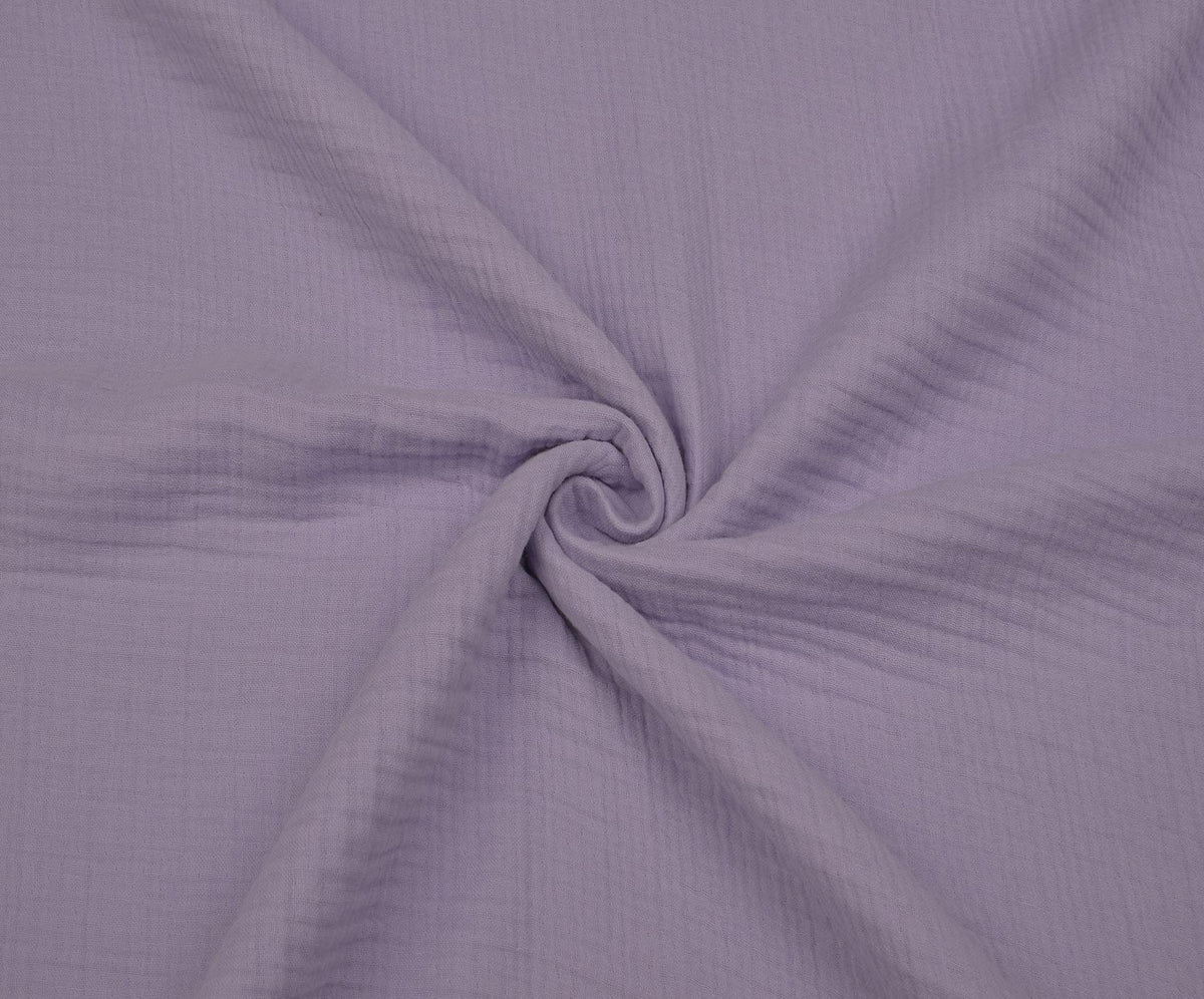 4-LAYER MUSLIN FABRIC - LIGHT LILAC