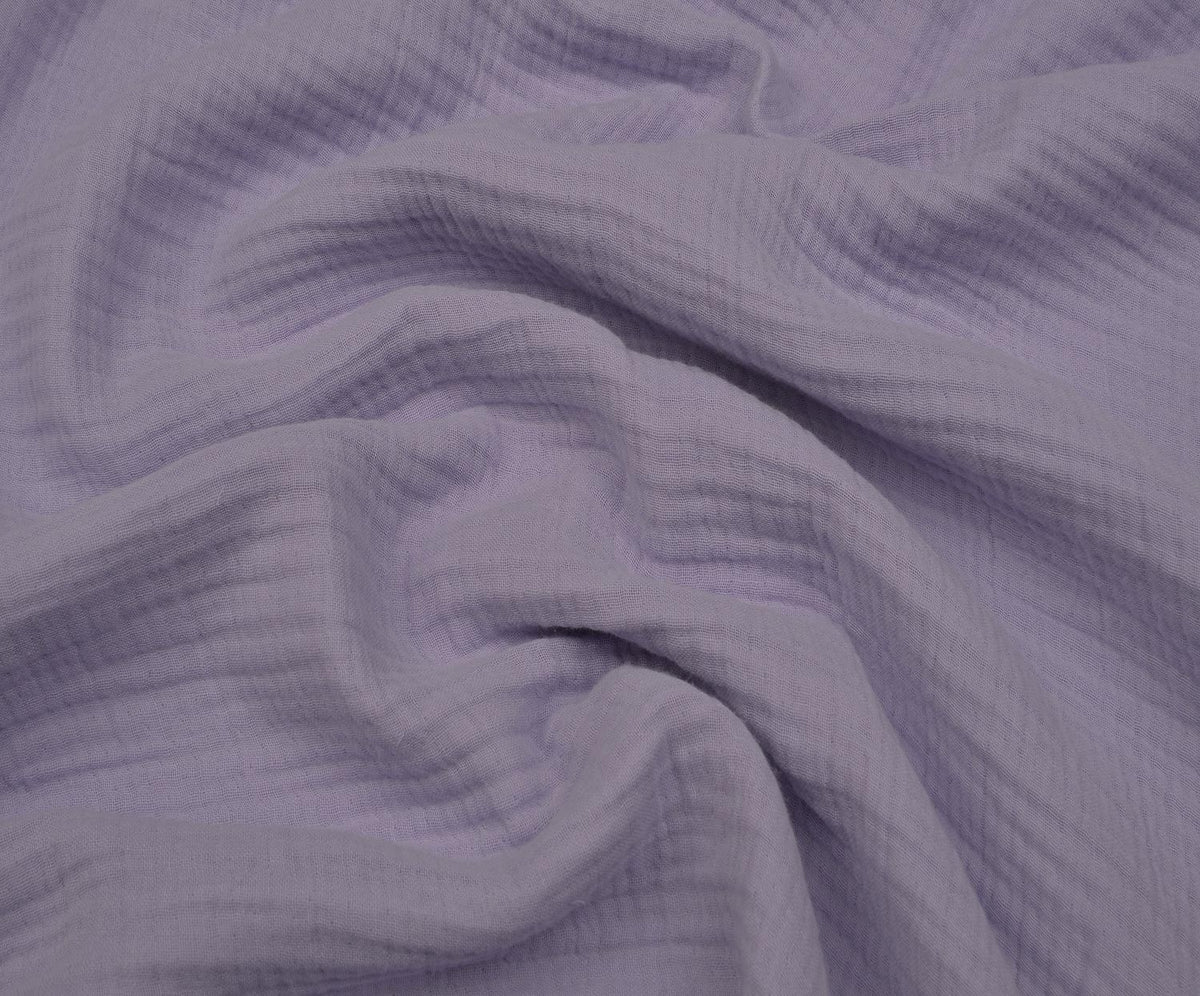 4-LAYER MUSLIN FABRIC - LIGHT LILAC