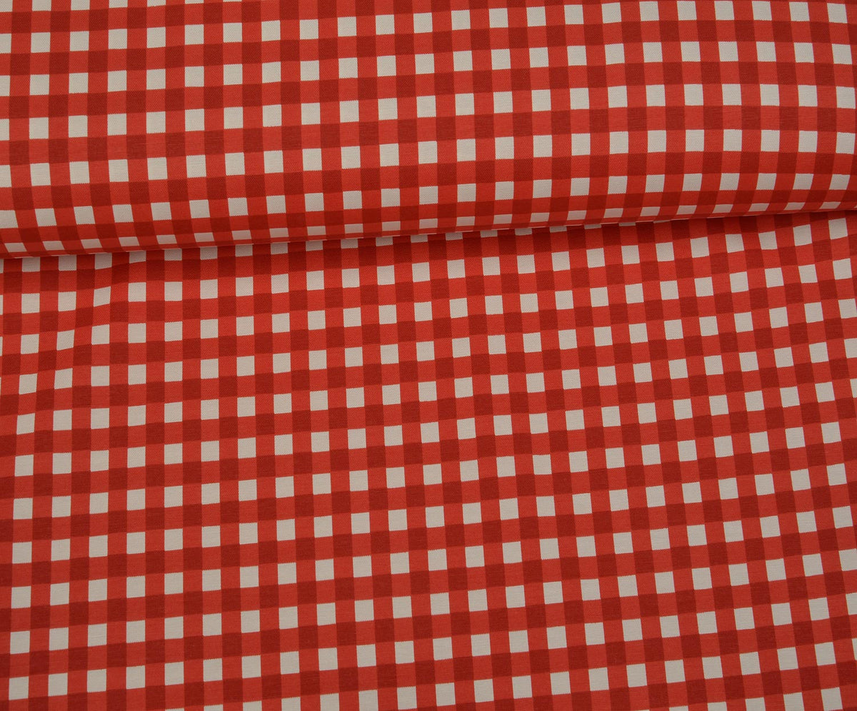 DUCK LINEN FABRIC - RED