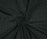 HOUNDSTOOTH PATTERNED LINING FABRIC - GREEN