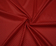 POLKA DOT PATTERNED LINING FABRIC - RED