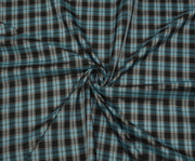 PLAID PATTERNED LINING FABRIC - BLUE