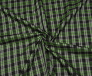PLAID PATTERNED LINING FABRIC - GREEN