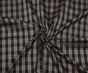 PLAID PATTERNED LINING FABRIC - GRAY