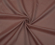 GINGHAM PATTERNED LINING FABRIC - BURGUNDY