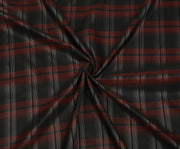 PLAID PATTERNED LINING FABRIC - RED