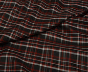 PLAID PATTERNED LINING FABRIC - RED